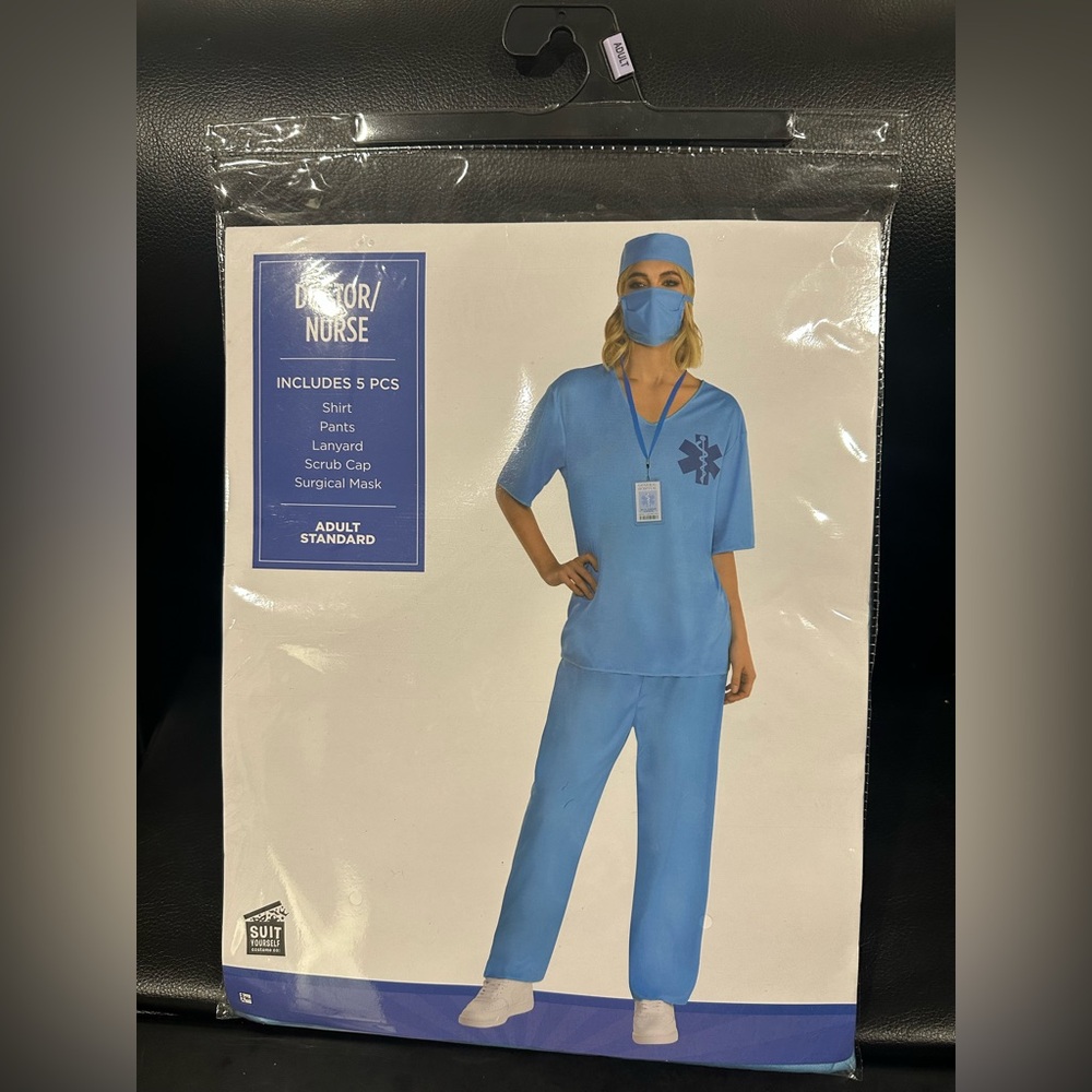 Blue Doctor/Nurse Costume Set adult standard (fast delivery)